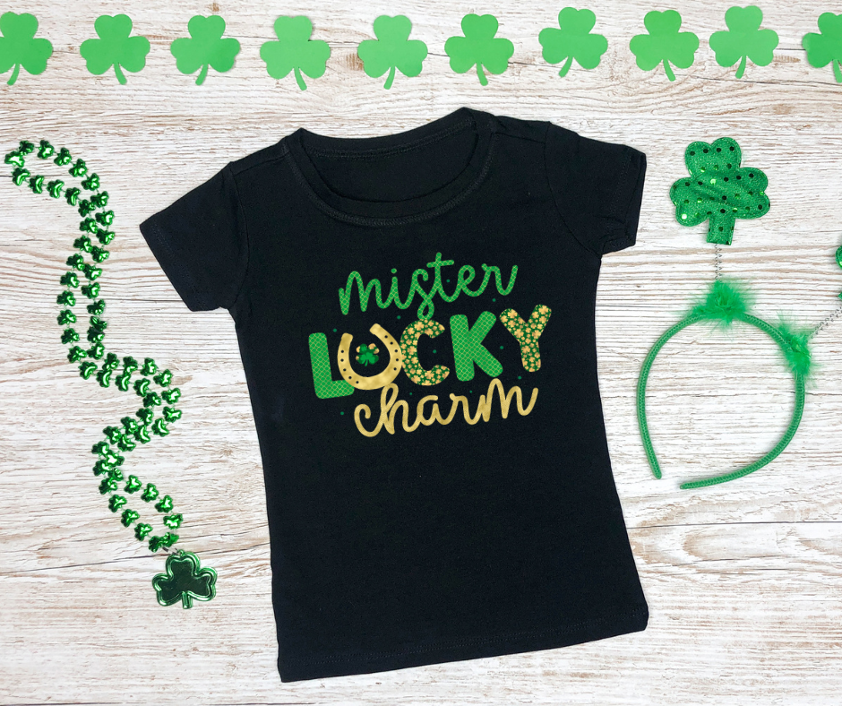 Mister Lucky Charm - Black T-shirt