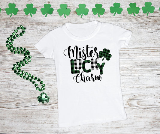 Mister Lucky Charm - White T-shirt